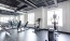 a room with exercise equipment